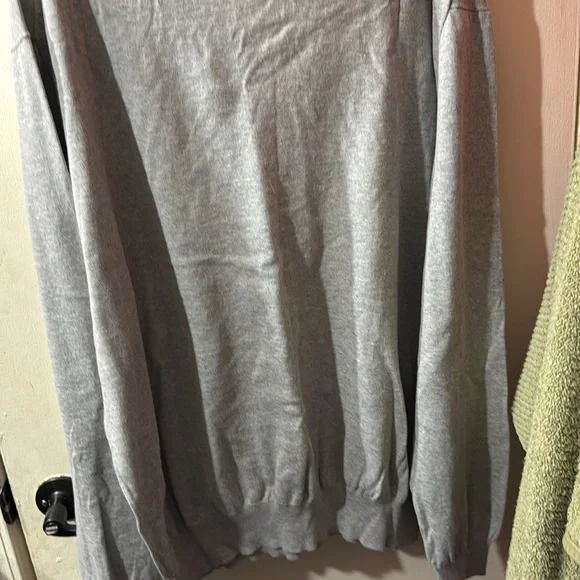 Ralph Lauren grey v-nick XXL/TTG Pima cotton new with tag sweater